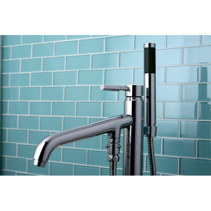 Kingston Brass KS8131DL Concord Freestanding Tub Faucet with Hand Shower, Polished Chrome