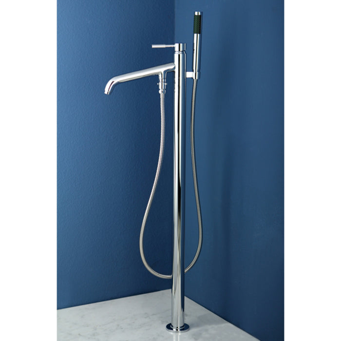 Kingston Brass KS8131DL Concord Freestanding Tub Faucet with Hand Shower, Polished Chrome