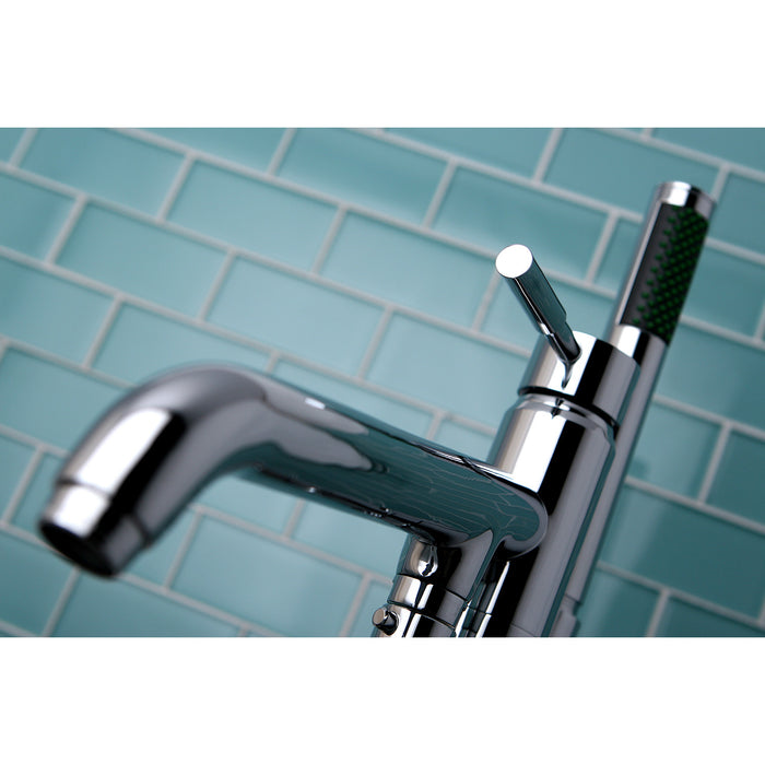 Kingston Brass KS8131DL Concord Freestanding Tub Faucet with Hand Shower, Polished Chrome