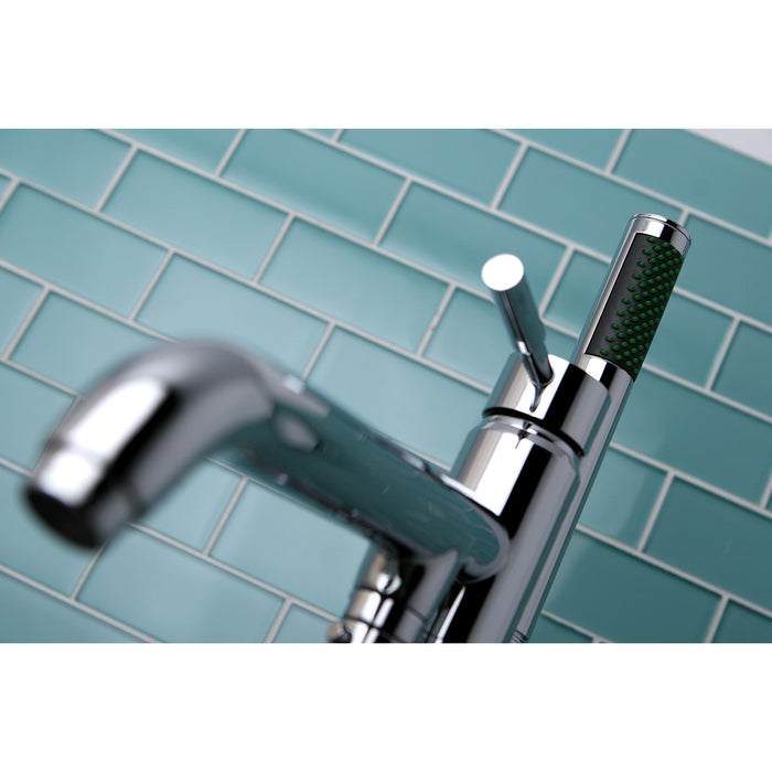 Kingston Brass KS8131DL Concord Freestanding Tub Faucet with Hand Shower, Polished Chrome