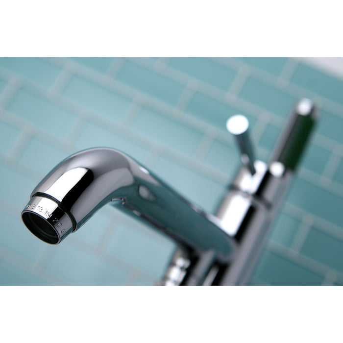 Kingston Brass KS8131DL Concord Freestanding Tub Faucet with Hand Shower, Polished Chrome