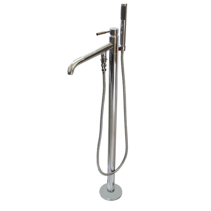 Kingston Brass KS8131DL Concord Freestanding Tub Faucet with Hand Shower, Polished Chrome