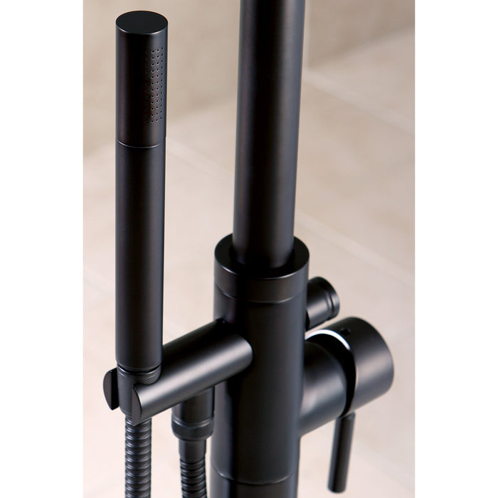 Kingston KS8155DL Concord Freestanding Tub Faucet with Hand Shower, Oil Rubbed Bronze