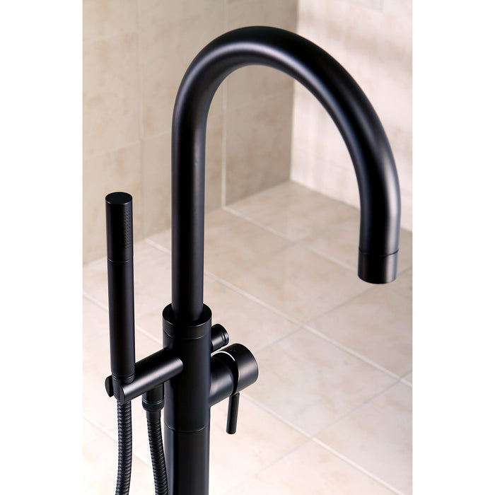 Kingston KS8155DL Concord Freestanding Tub Faucet with Hand Shower, Oil Rubbed Bronze