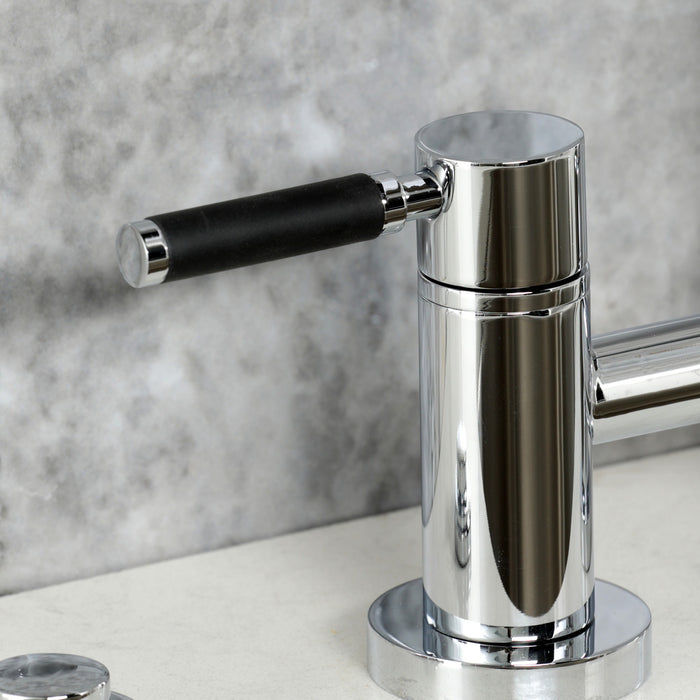 Kingston Brass KS8261DKLBS Kaiser Bridge Kitchen Faucet with Brass Side Sprayer, Polished Chrome