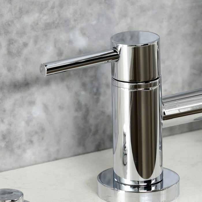 Kingston Brass KS8261DLBS Concord Bridge Kitchen Faucet with Brass Side Sprayer, Polished Chrome