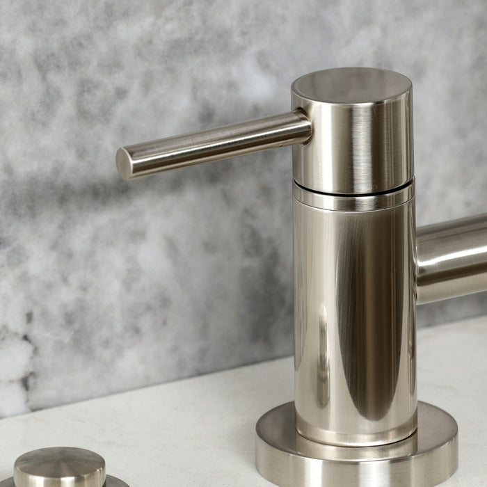 Kingston Brass KS8268DLBS Concord Bridge Kitchen Faucet with Brass Side Sprayer, Brushed Nickel