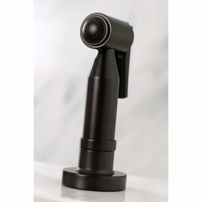Kingston KS8285DLBS Concord Bridge Kitchen Faucet with Brass Sprayer, Oil Rubbed Bronze