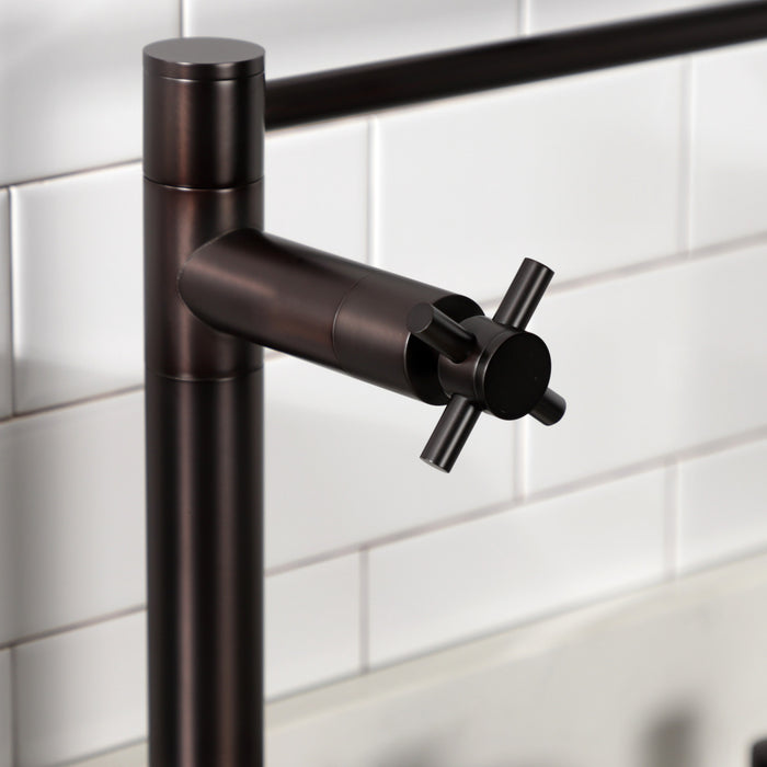 Kingston Brass KS8705DX Concord Deck Mount Pot Filler Faucet, Oil Rubbed Bronze