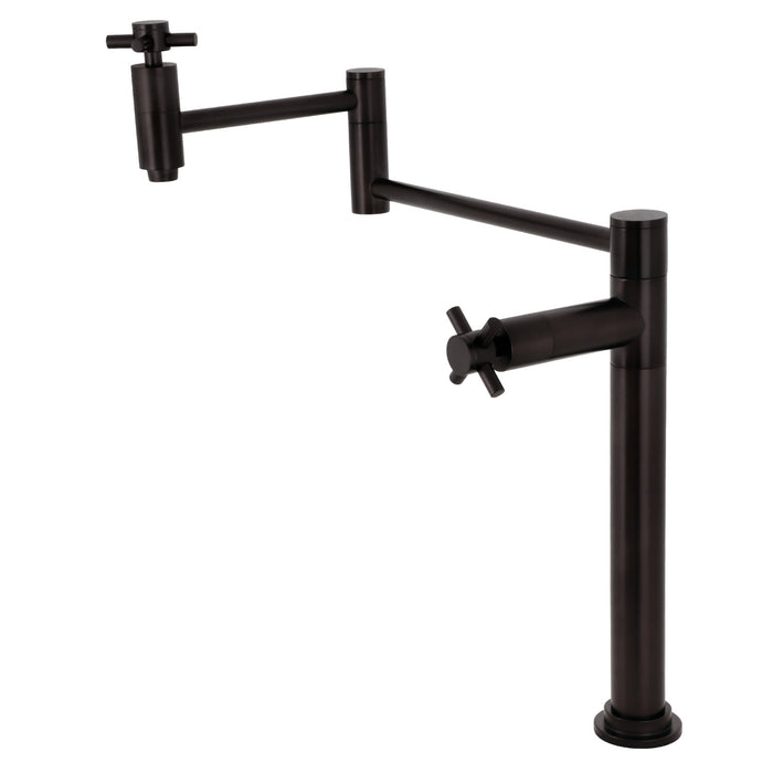 Kingston Brass KS8705DX Concord Deck Mount Pot Filler Faucet, Oil Rubbed Bronze