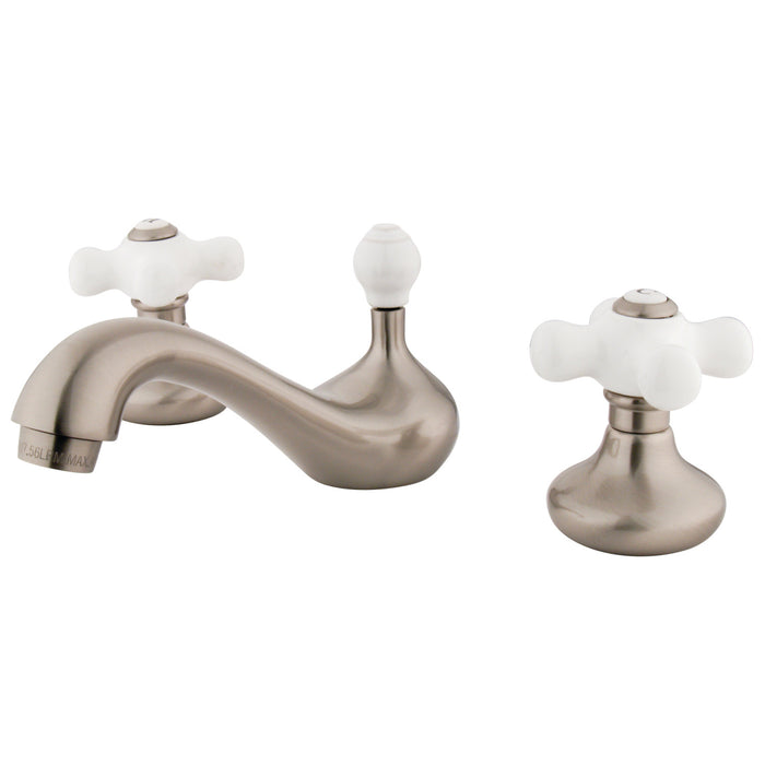 Kingston Brass KS948CX  Widespread Bathroom Faucet with ABS Pop-Up Drain, Brushed Nickel