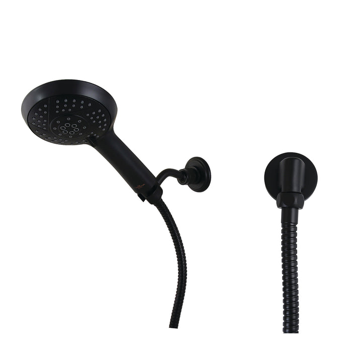 Kingston Brass KX1540BE Vilbosch Multi-Function Hand Shower Kit, Matte Black