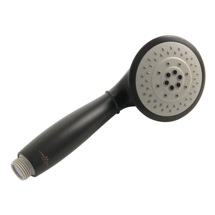 Kingston Brass KX2520H Vilbosch 5-Function Round Hand Shower, Matte Black