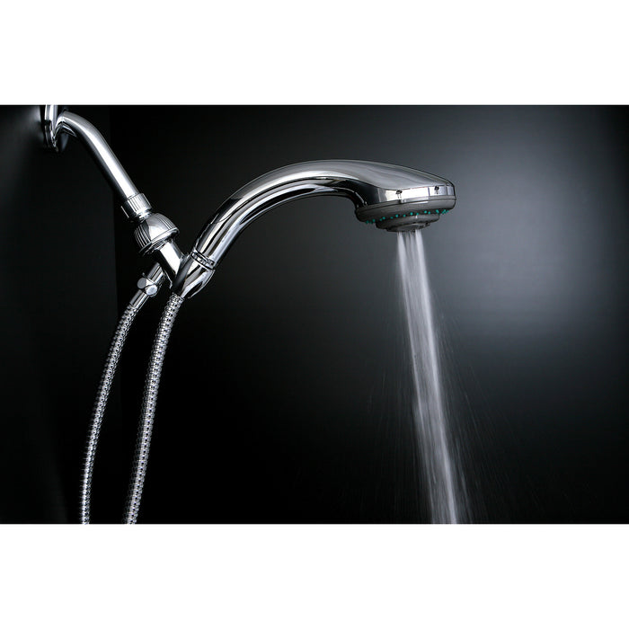 Kingston Brass KX2522B Vilbosch 5-Function Hand Shower with Stainless Steel Hose, Polished Chrome