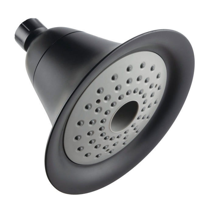 Kingston Brass KX360 Shower Scape 6" Round 2-Function ABS Shower Head, Matte Black