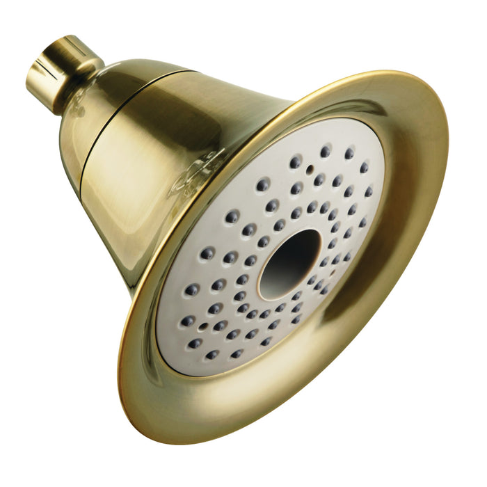 Kingston Brass KX363 Shower Scape 6" Round 2-Function ABS Shower Head, Antique Brass