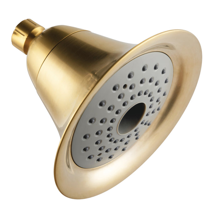 Kingston Brass KX367 Shower Scape 6" Round 2-Function ABS Shower Head, Brushed Brass