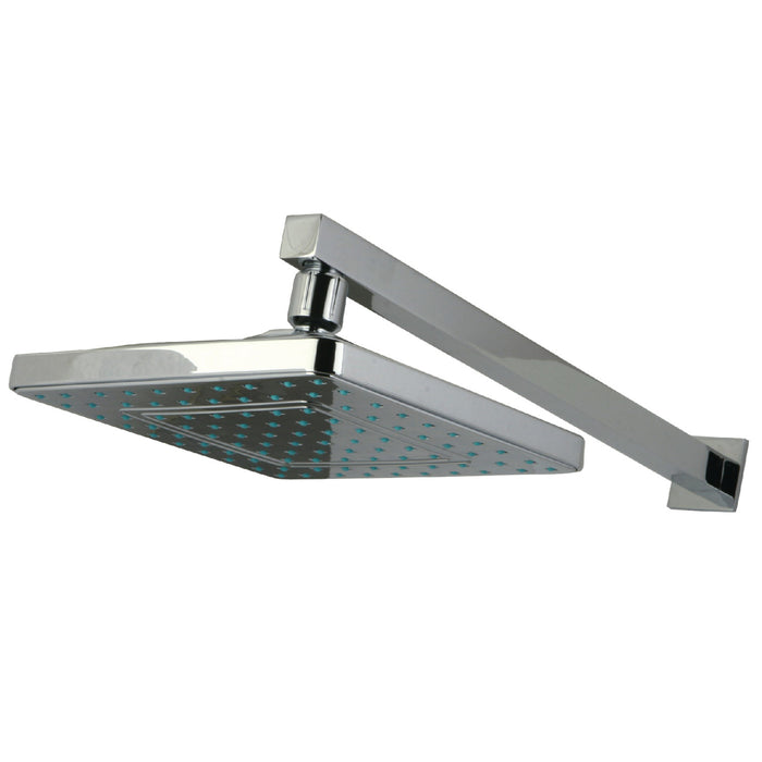 Kingston Brass KX4641CK Claremont 8" Square Raindrop ABS Shower Head with 15-3/4" Shower Arm, Polished Chrome