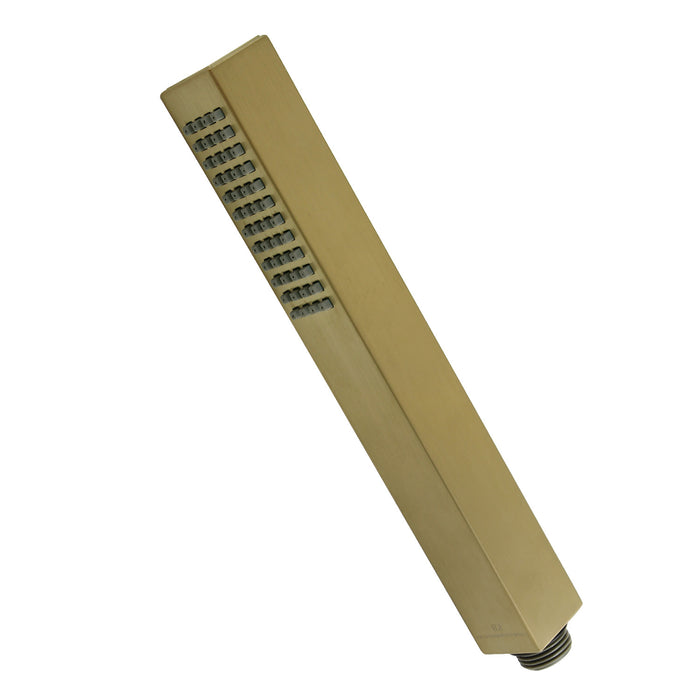 Kingston Brass KX82657 Claremont Single Function Rectangular Hand Shower, Brushed Brass