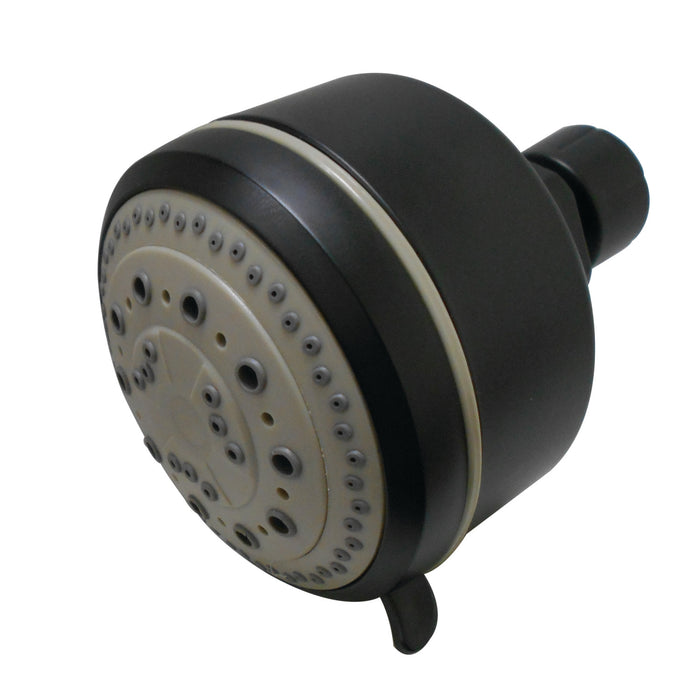 Kingston Brass KX8350 Vilbosch 3-1/8" Round 5-Function ABS Shower Head, Matte Black