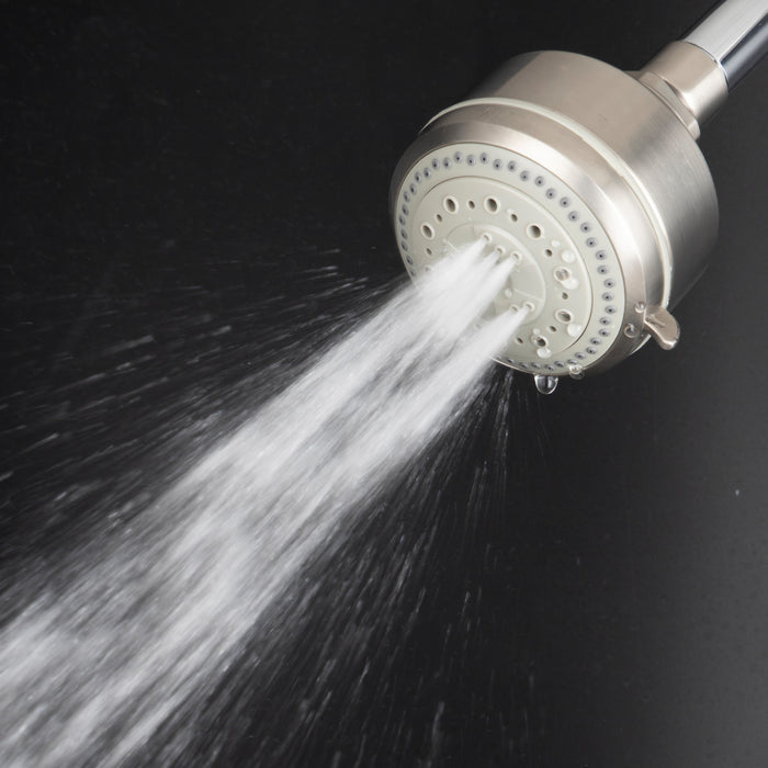 Kingston Brass KX8358 Vilbosch 3-1/8" Round 5-Function ABS Shower Head, Brushed Nickel