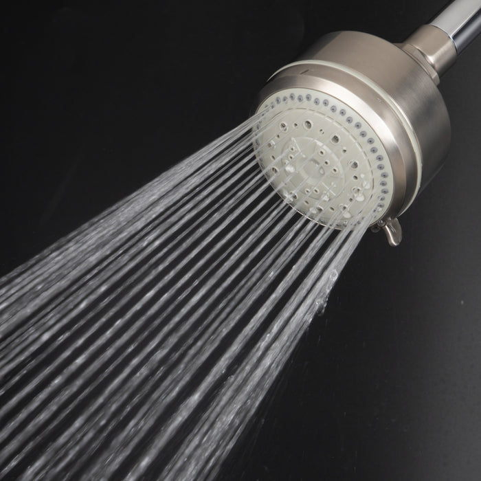 Kingston Brass KX8358 Vilbosch 3-1/8" Round 5-Function ABS Shower Head, Brushed Nickel