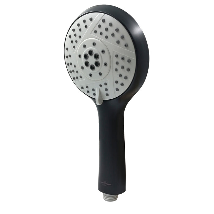Kingston Brass KXH144A0 Vilbosch 5-Function Round Hand Shower, Matte Black