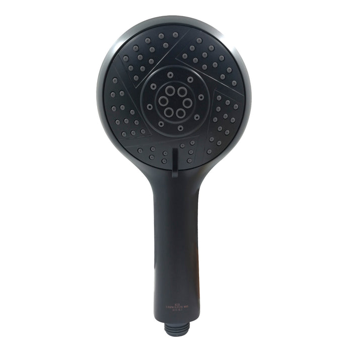 Kingston Brass KXH154A0 Vilbosch 5-Function Round Hand Shower, Matte Black
