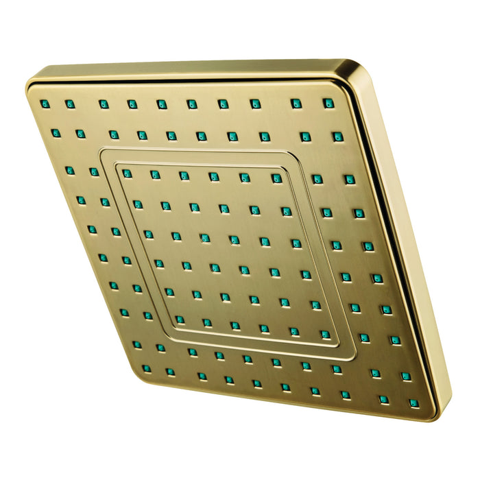 Kingston Brass KY4643 Claremont 8" Square Raindrop ABS Shower Head, Antique Brass