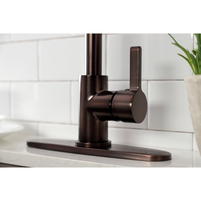 Gourmetier LS8675CTL Continental Single-Handle Deck-Mount Pre-Rinse Kitchen Faucet, Oil Rubbed Bronze