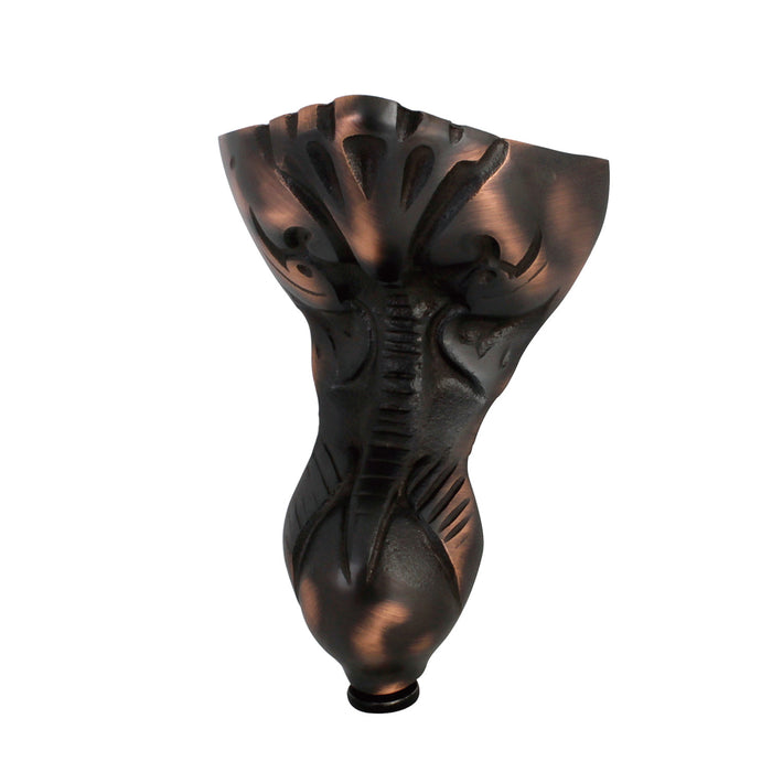 Kingston Brass NHVCTZT5 Aqua Eden Eagle Claw Brass Tub Feet, 4 Pieces (Set), Oil Rubbed Bronze