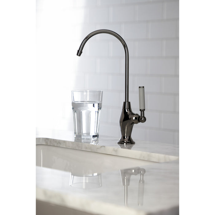 Kingston Brass NS3190DKL Water Onyx Single-Handle Water Filtration Faucet, Black Stainless Steel