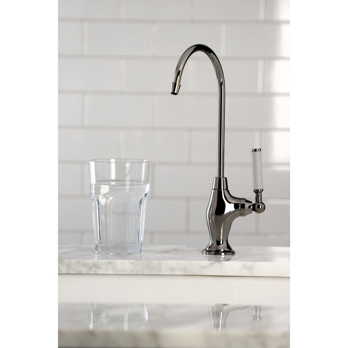 Kingston Brass NS3190DKL Water Onyx Single-Handle Water Filtration Faucet, Black Stainless Steel