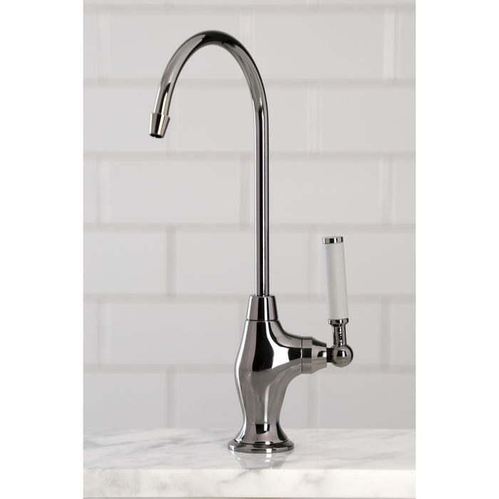 Kingston Brass NS3190DKL Water Onyx Single-Handle Water Filtration Faucet, Black Stainless Steel