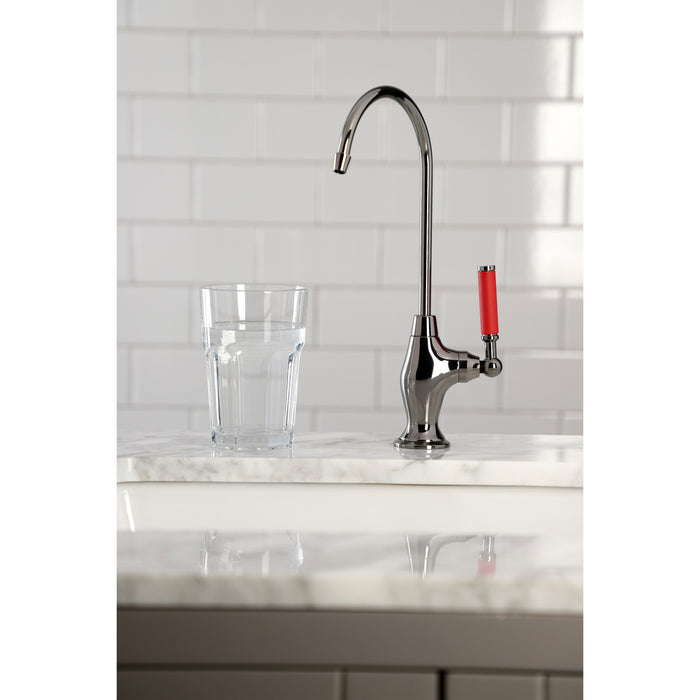 Kingston Brass NS3190DKL Water Onyx Single-Handle Water Filtration Faucet, Black Stainless Steel