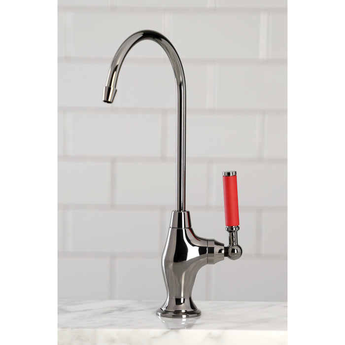 Kingston Brass NS3190DKL Water Onyx Single-Handle Water Filtration Faucet, Black Stainless Steel