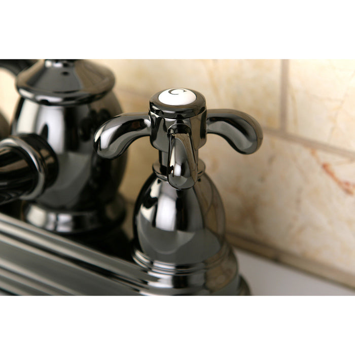 Kingston Brass NS7100TX 4 in. Centerset Bathroom Faucet, Black Stainless Steel