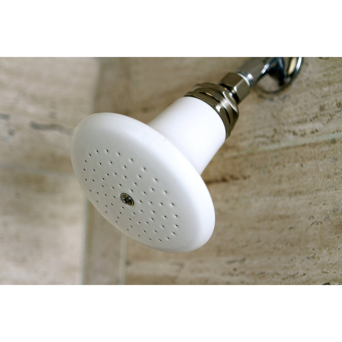 Kingston Brass P50SN Victorian 5-1/8" Round Raindrop Ceramic Shower Head, Brushed Nickel