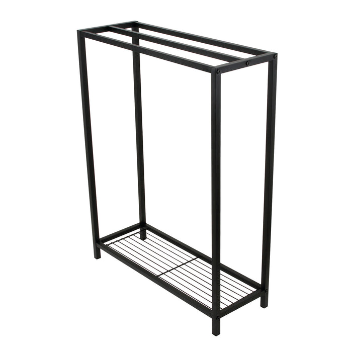 Kingston Brass SCC8350 Edenscape 31-3/4" Freestanding Pedestal 3-Tier Towel Rack, Matte Black