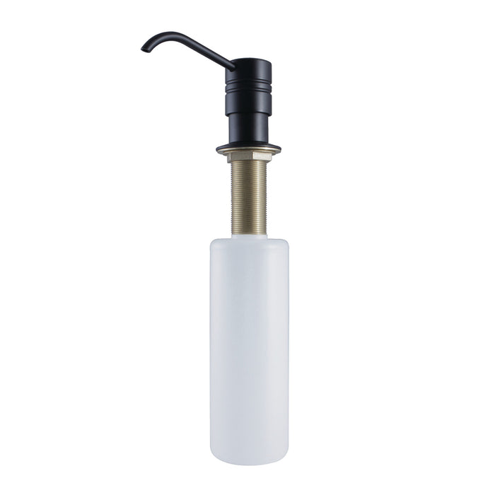 Kingston Brass SD2610MB Straight Nozzle Metal Soap/Lotion Dispenser, Matte Black