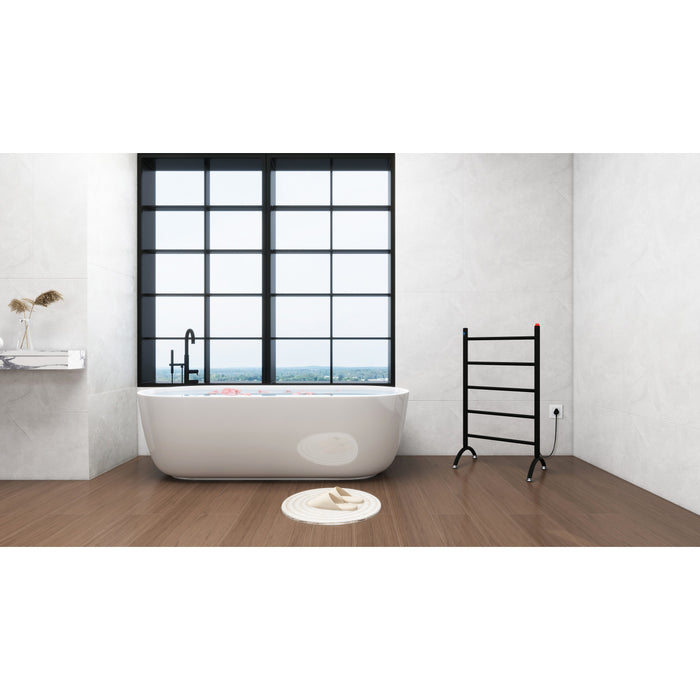 Kingston Brass TWW3720MB Templeton Freestanding/Wall Mount Hardwired or Plug-In Towel Warmer, Matte Black