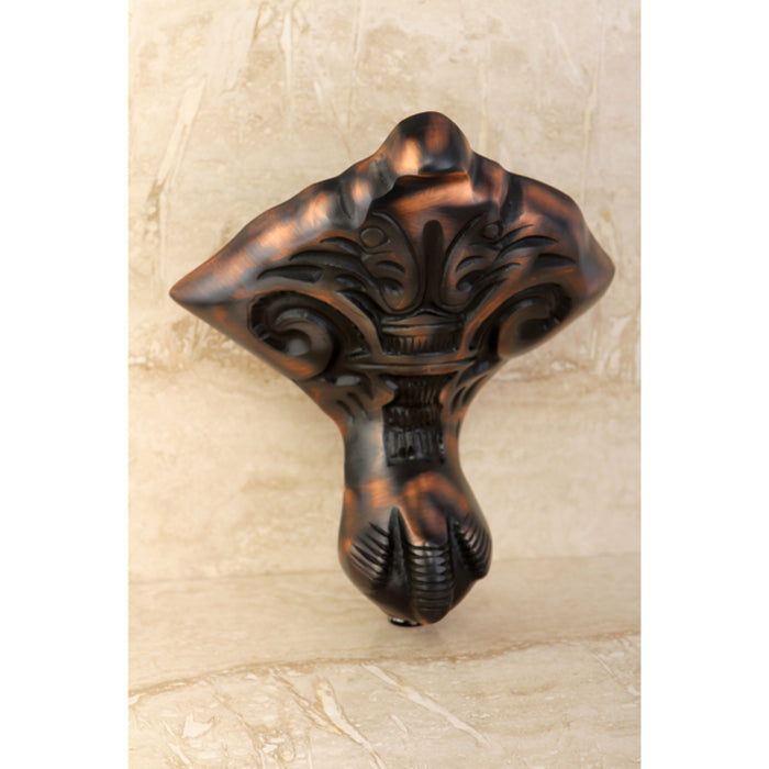 Kingston Brass VCTNB5 Aqua Eden Eagle Claw Cast Iron Tub Feet, 4 Pieces (Set), Oil Rubbed Bronze