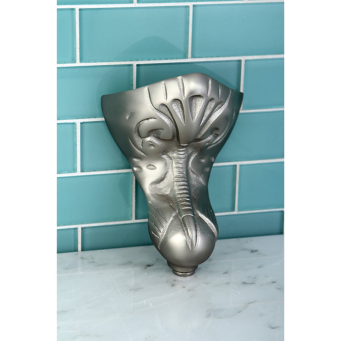 Kingston Brass VCTNT8 Aqua Eden Eagle Claw Cast Iron Tub Feet, 4 Pieces (Set), Brushed Nickel