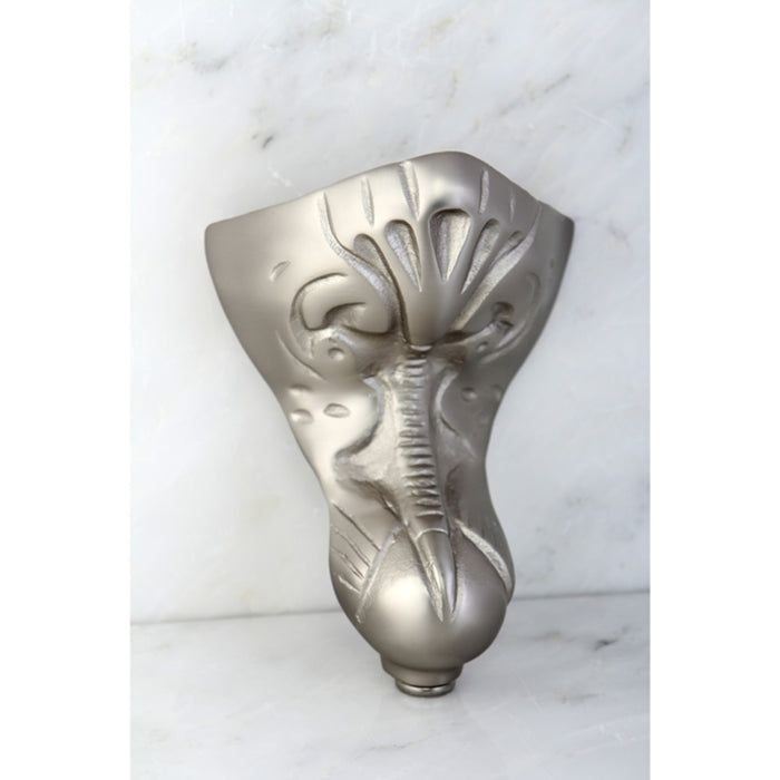 Kingston Brass VCTNT8 Aqua Eden Eagle Claw Cast Iron Tub Feet, 4 Pieces (Set), Brushed Nickel