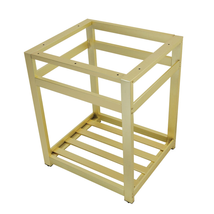 Kingston Brass VSP2522A7 Steel Console Sink Base, Brushed Brass