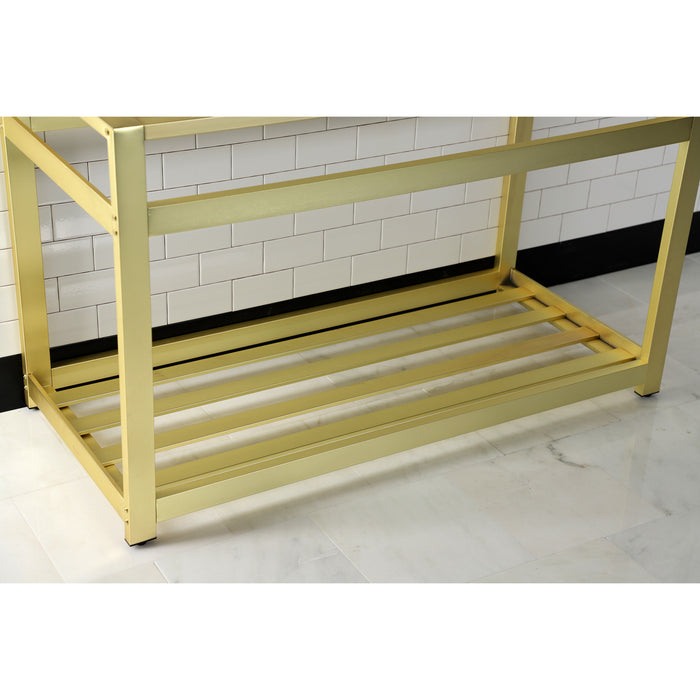 Kingston Brass VSP4922A7 Steel Console Sink Base, Brushed Brass