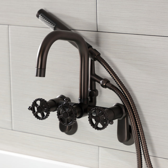 Kingston Brass AE8455CG Fuller Wall Mount Clawfoot Tub Faucet, Oil Rubbed Bronze