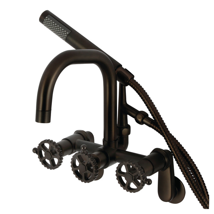 Kingston Brass AE8455CG Fuller Wall Mount Clawfoot Tub Faucet, Oil Rubbed Bronze