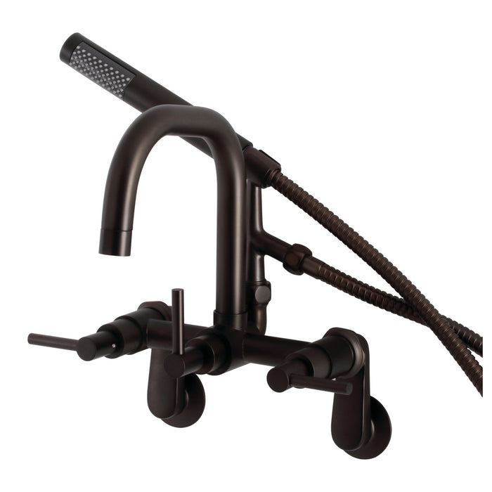 Aqua Vintage AE8455DL Concord Wall Mount Clawfoot Tub Faucet, Oil Rubbed Bronze