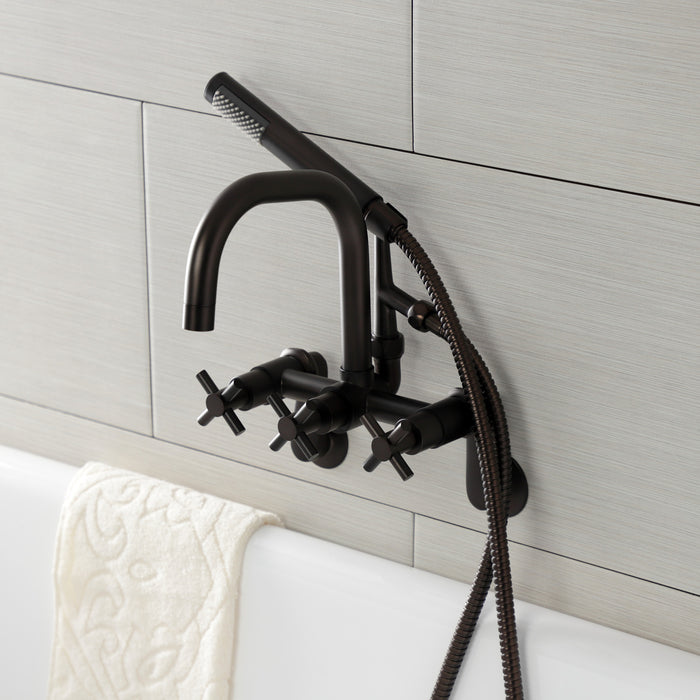 Aqua Vintage AE8455DX Concord Wall Mount Clawfoot Tub Faucet, Oil Rubbed Bronze
